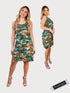 CHACHA Ruffle Knee length PRINTED Dress - D2760